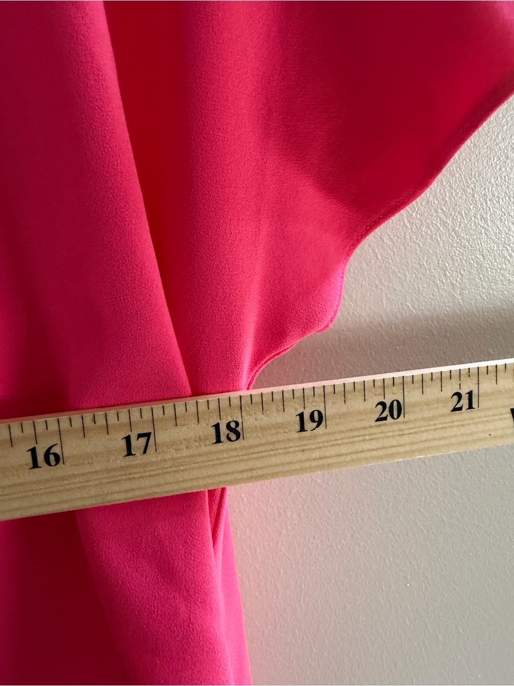 NWT Trina Turk Hot Pink High-Low Casual Dress large retail $248 - Picture 6 of 6